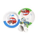 Set da pranzo per bambini in porcellana 3 pezzi Cars - Orion