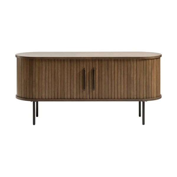 Tavolo TV marrone in rovere 120x56 cm Nola - Unique Furniture