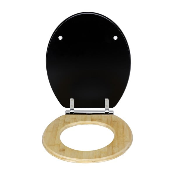 Sedile per WC con chiusura automatica 37 x 44 cm Bambusa - Wenko-image-3