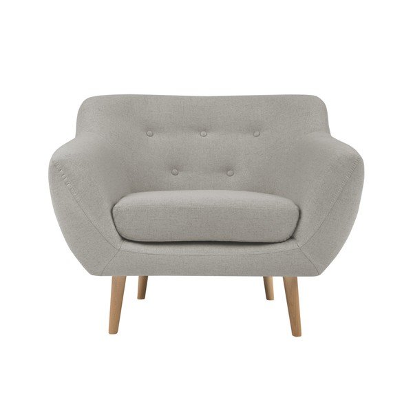 Poltrona crema con gambe leggere Sicile - Mazzini Sofas