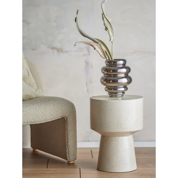 Vaso in vetro fatto a mano di colore argento (altezza 24 cm) Zorya - Bloomingville-image-1