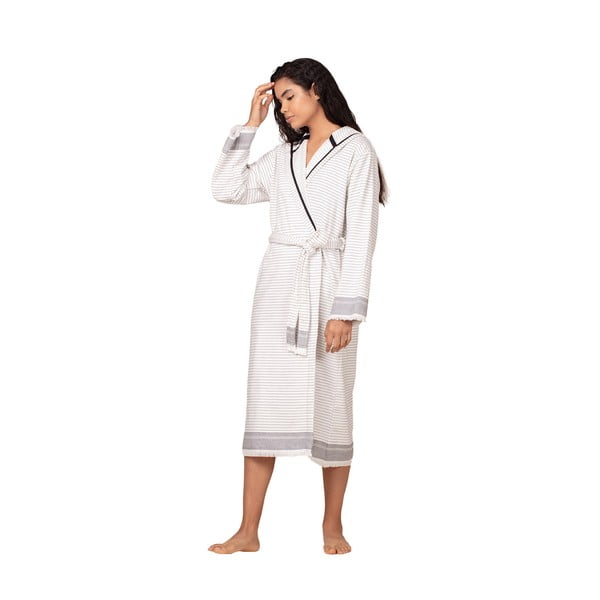Accappatoio da donna in cotone bianco, taglia XXL/XXXL Simba - Foutastic