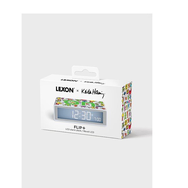 Sveglia digitale da comodino Flip+ Lexon x Keith Haring - Happy - Lexon-image-2