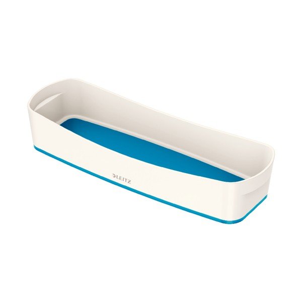 Organizzatore da tavolo MyBox bianco e blu, lunghezza 31 cm Cosy - Leitz