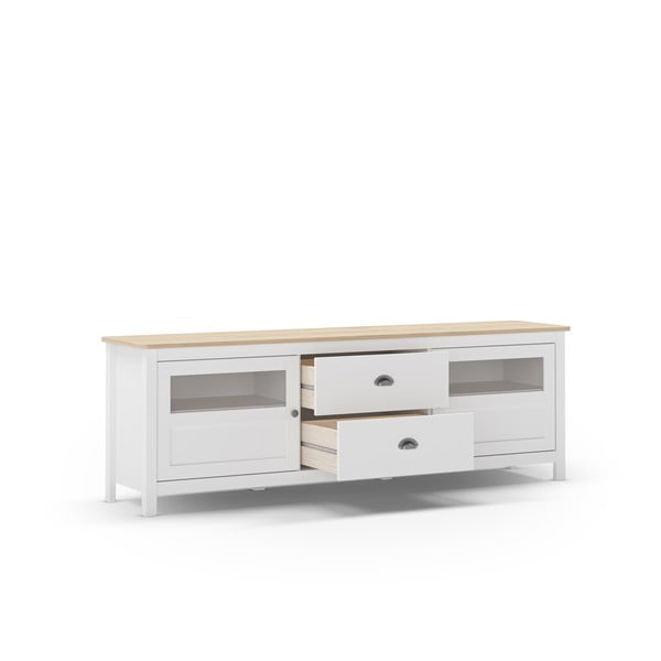 Mobile TV in pino bianco 180x59 cm Misti - Marckeric-image-3