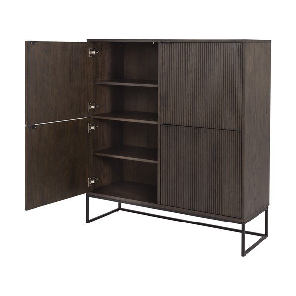 Mobile marrone scuro in rovere 118x127 cm Bali - Tenzo-image-4