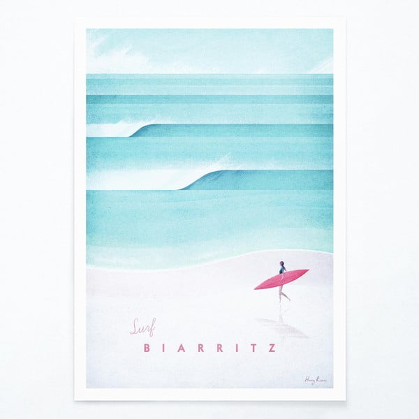 Poster , 30 x 40 cm Biarritz - Travelposter
