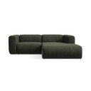 Divano angolare verde (con penisola a destra/con chaise lounge) Ekahi – Makamii