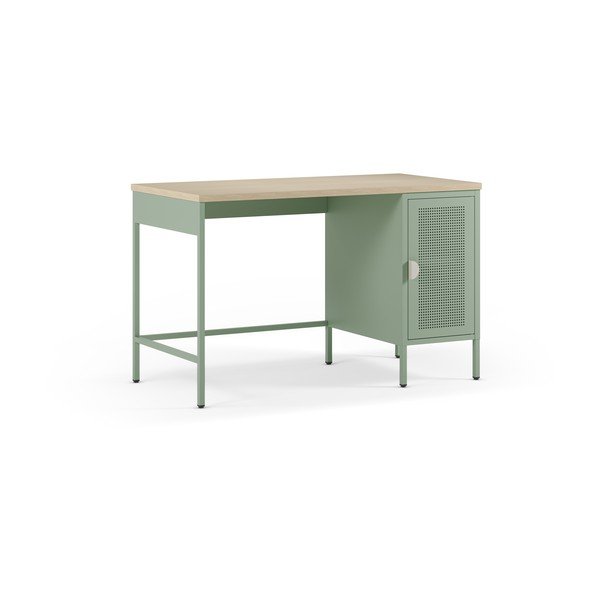 Scrivania con piano effetto rovere 60x120 cm Sayla – Marckeric