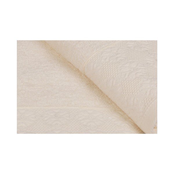 Set di due asciugamani in crema provenzale, 90 x 50 cm - Soft Kiss-image-4