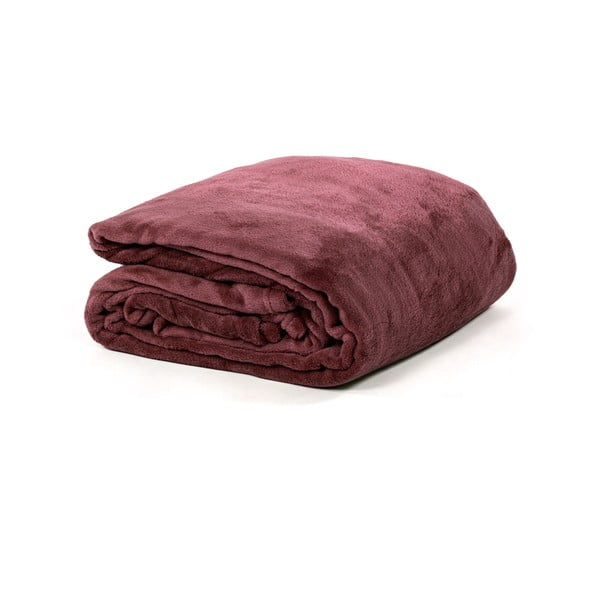 Copriletto bordeaux in micropanno per letto matrimoniale 220x240 cm Cosy - Tiseco Home Studio