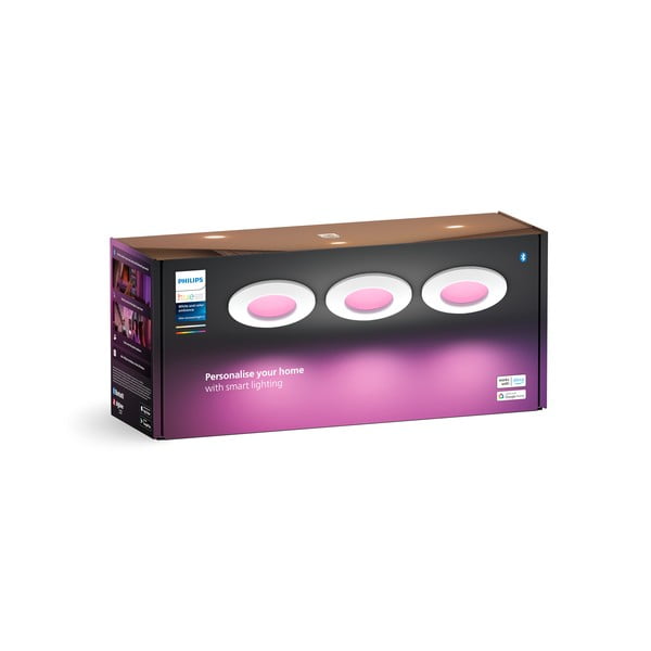 Plafoniere smart a LED in set da 3 pz da 8 W Slim - Philips Hue-image-4