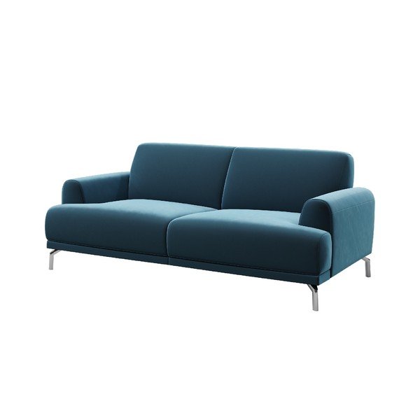 Divano in velluto blu Puzo, 170 cm Puzzo - MESONICA-image-2