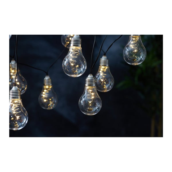 Catena luminosa a LED solare bianca adatta all'esterno, lunghezza 1,9 m Glow - Star Trading-image-2