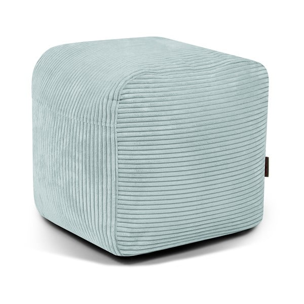 Puof a sacco color menta con rivestimento in velluto a coste Plus 50 Lounge – SLOWDOWN