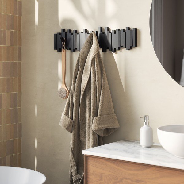 Attaccapanni da parete nero in plastica 72 cm Sticks – Umbra-image-2