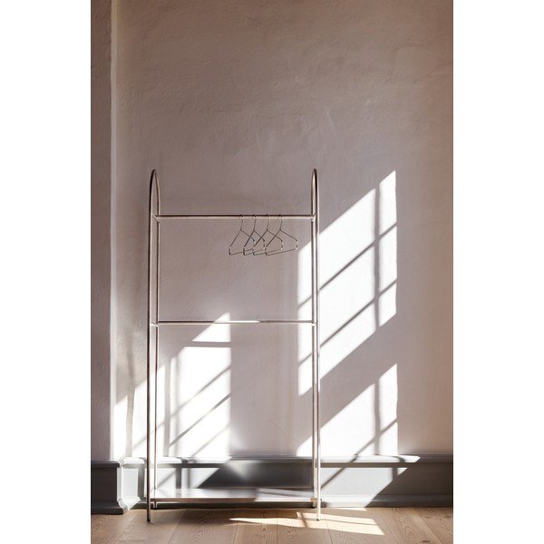 Stand appendiabiti color argento opaco in metallo 92x186x39 cm Arch – Mette Ditmer Denmark-image-1
