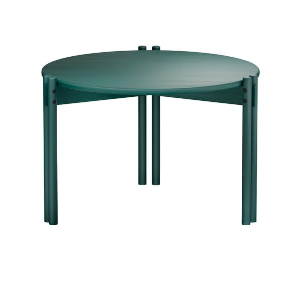 Tavolino rotondo verde in legno di pino ø 60 cm Sticks - Karup Design