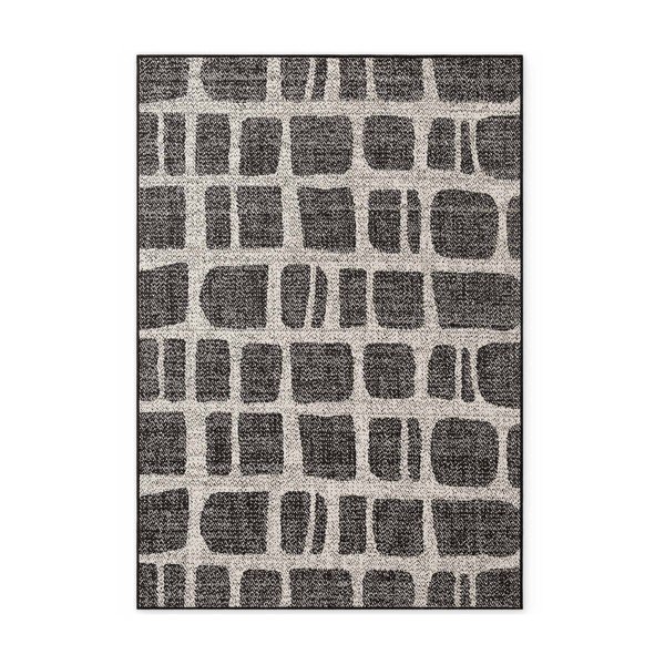 Tappeto da interno/esterno nero/color crema 160x230 cm Haringey Ruskin – Ted Baker