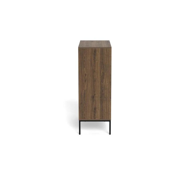 Credenza colore naturale scuro con effetto rovere 80x110x40 cm Palmdale – Actona-image-3