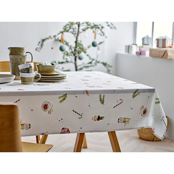 Tovaglia in cotone con motivo natalizio 140x350 cm Christmas Days - Södahl-image-1