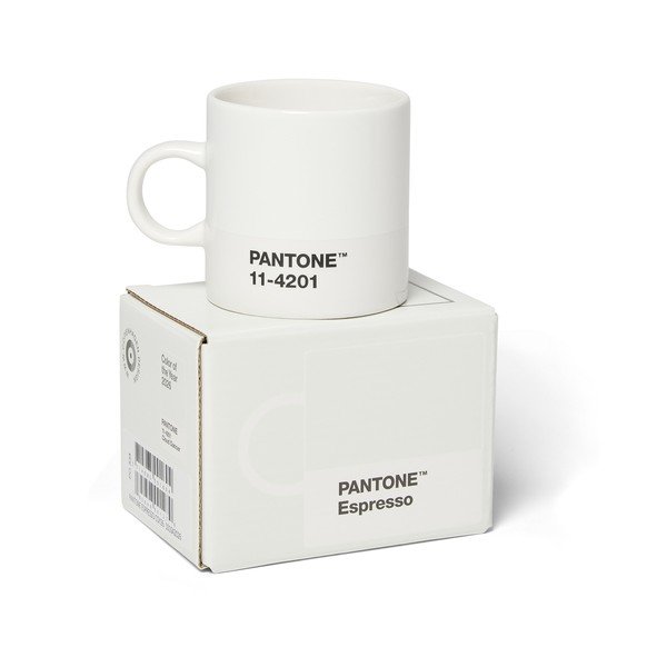 Tazza per espresso bianca in ceramica 120 ml Cloud Dancer – Pantone-image-2