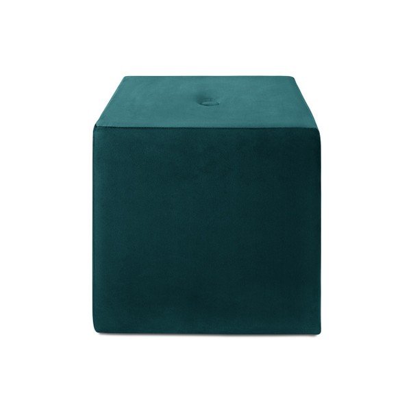 Pouf blu petrolio , 40 x 45 cm Margaret - Mazzini Sofas-image-2