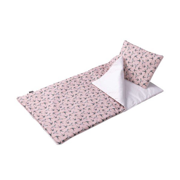 Sacco a pelo per bambini Pink & Swallows - Yellow Tipi