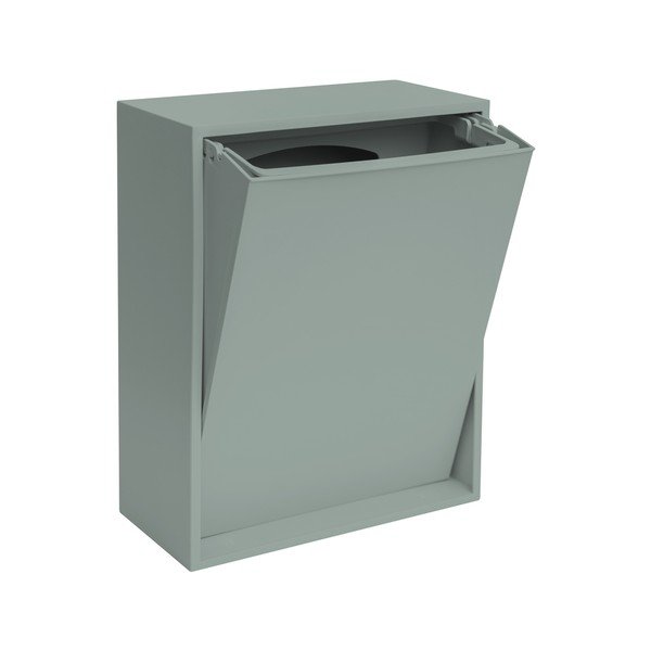 Cestino per la spazzatura blu polveroso in plastica riciclata per raccolta differenziata/da parete Recycling Box – ReCollector