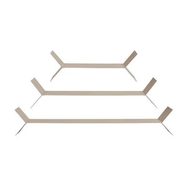 Mensole in set beige in metallo 3 pz 80 cm Lorin – WOOOD