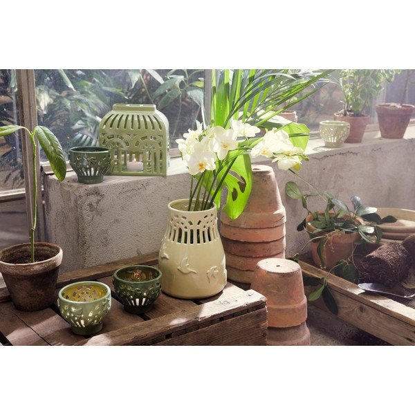 Vaso in ceramica beige Orangery - Kähler Design-image-2