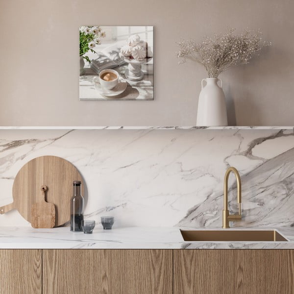 Dipinto su vetro 30x30 cm Meringue – Styler-image-1