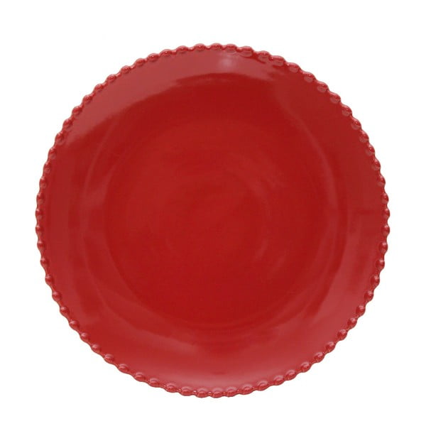 Piatto in gres rosso rubino Pearl, ⌀ 28 cm - Costa Nova