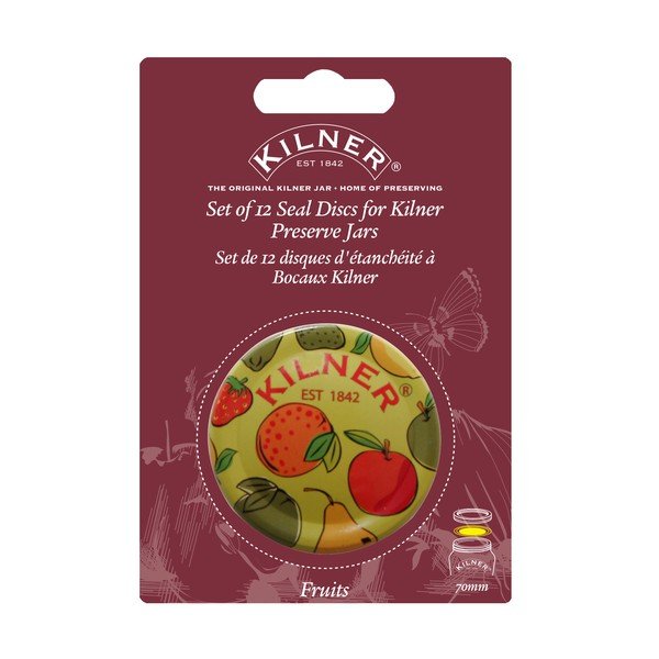 Sada 12 těsnících víček s motivem ovoce Kilner Fruit-image-1
