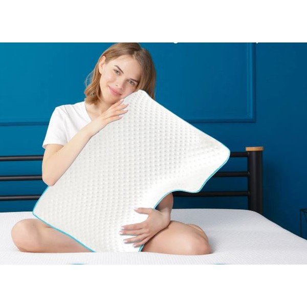 Cuscino anatomico con imbottitura in memory foam 40x58 cm – Mila Home-image-1