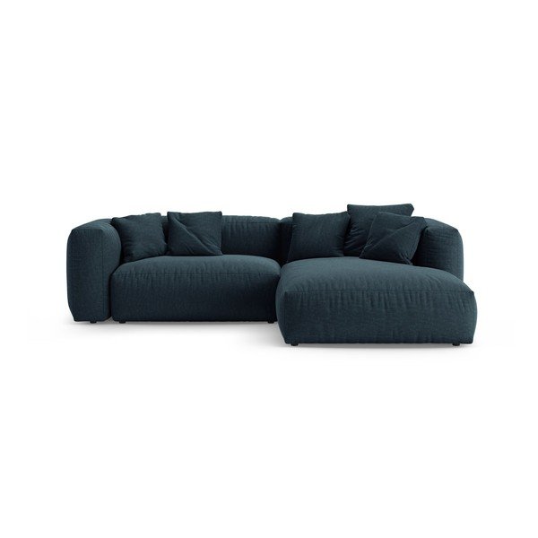 Divano angolare componibile blu scuro allungabile (con penisola a destra/con chaise lounge) – Micadoni 