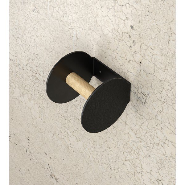Porta carta igienica da parete nero Bull – LIND DNA-image-2
