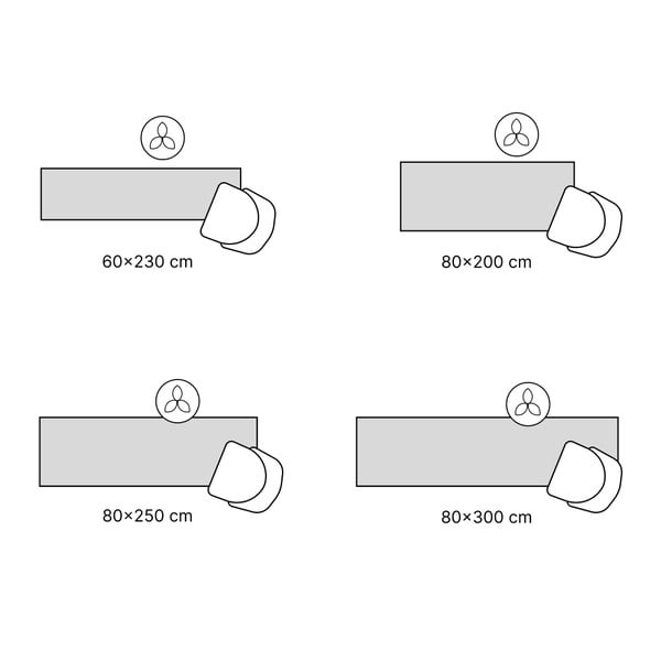 Passatoia blu lavabile 60x150 cm Abstract Colors Blue – Vitaus-image-3