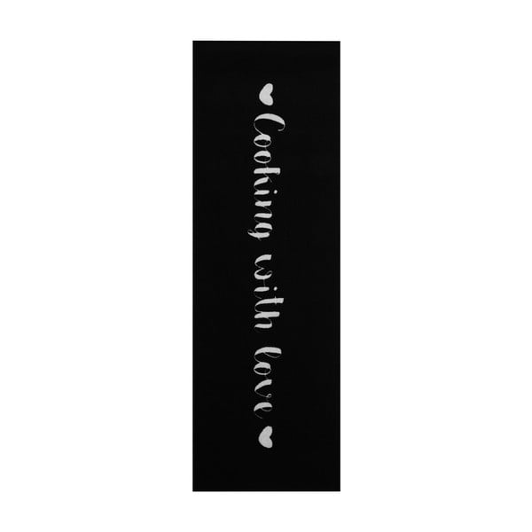 Runner Love nero, 50 x 150 cm Cook & Clean - Zala Living
