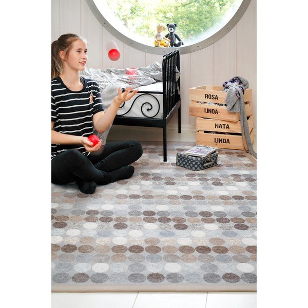 Tappeto per bambini grigio-marrone 230x160 cm Pallika - Narma-image-2