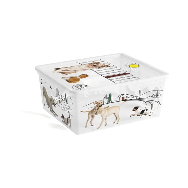 Scatola con coperchio bianca in plastica 40x34x17 cm C Box Style – KIS