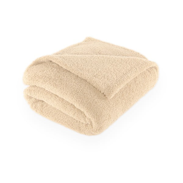 Coperta beige in micropile 150x200 cm Cocoon – Tiseco Home Studio
