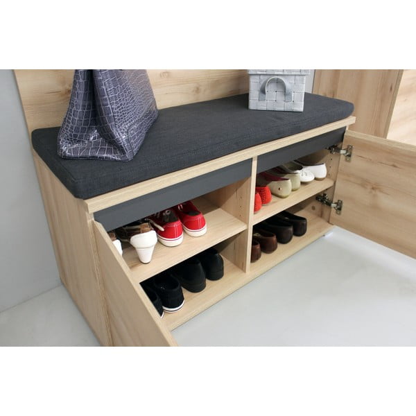 Scarpiera in faggio con panca Lissabon - Germania-image-3