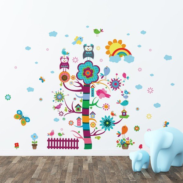 Set di adesivi murali per bambini Albero Magico - Ambiance-image-1