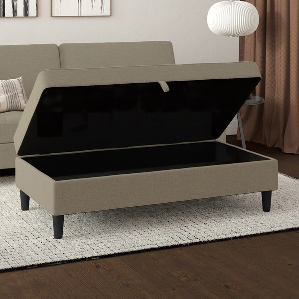 Poggiapiedi beige Presley - Støraa-image-1