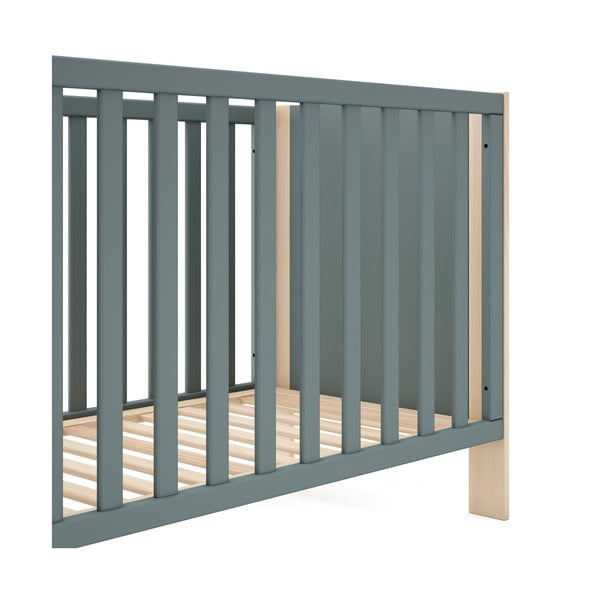 Lettino di colore naturale/verde polveroso 60x120 cm Esteban – Marckeric-image-4