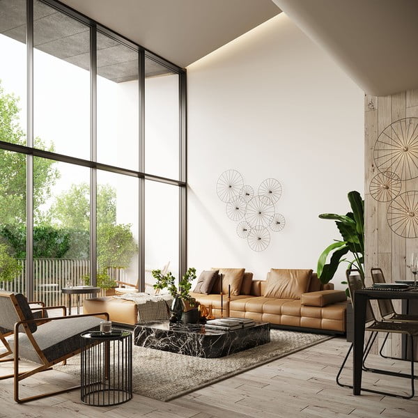 Apparecchio da soffitto nero ø 45 cm Soho - Sollux-image-3