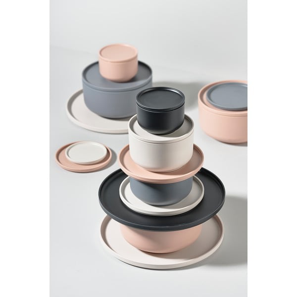 Šedá servírovací miska s víkem Zone Peili, 500 ml-image-4