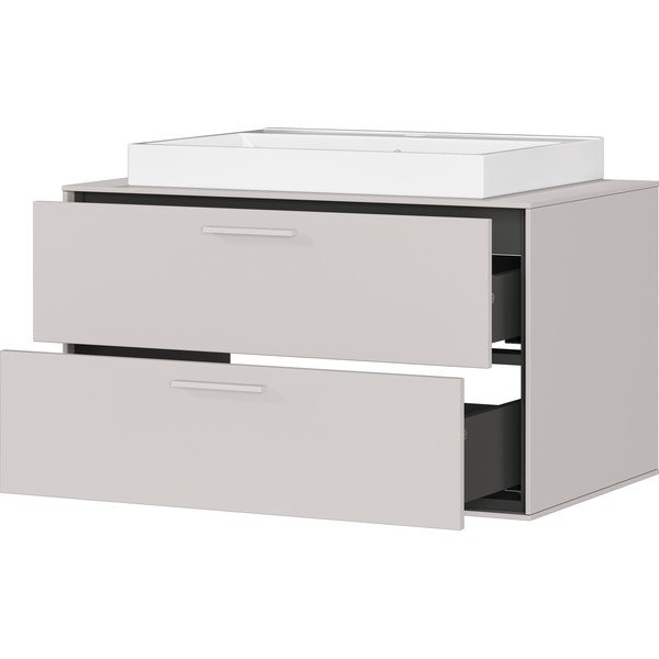 Mobile con lavello greige da appendere 80x47 cm Sovana – Germania-image-3