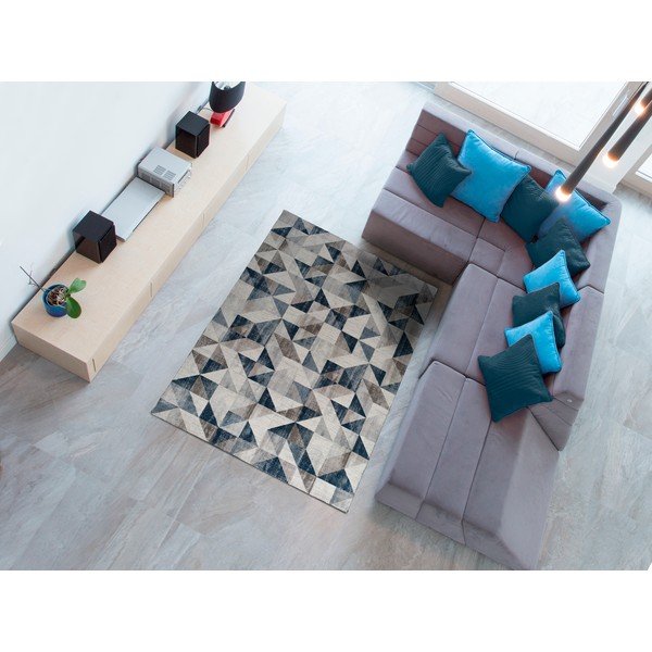 Tappeto grigio-blu , 80 x 150 cm Babek Mini - Universal-image-1
